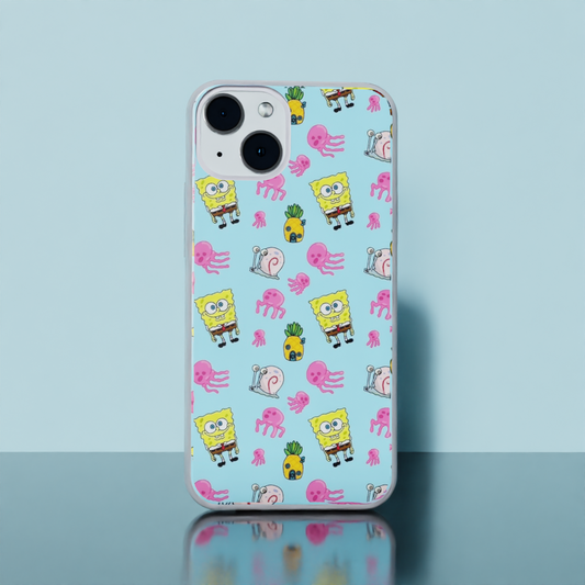 Sponge Bob Adventure  - Soft Transparent Silicon Case