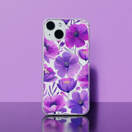 Vibrant Blooms - Soft Transparent Silicon Case