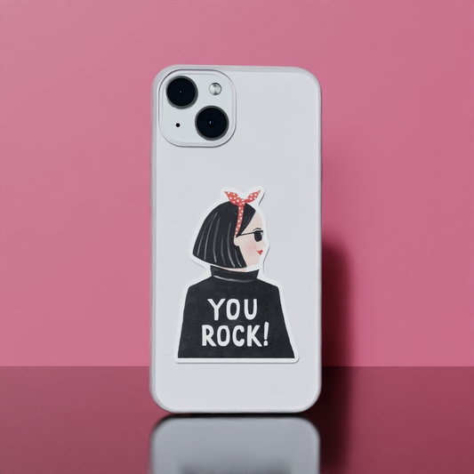 You Rock Girl! - Soft Transparent Silicon Case